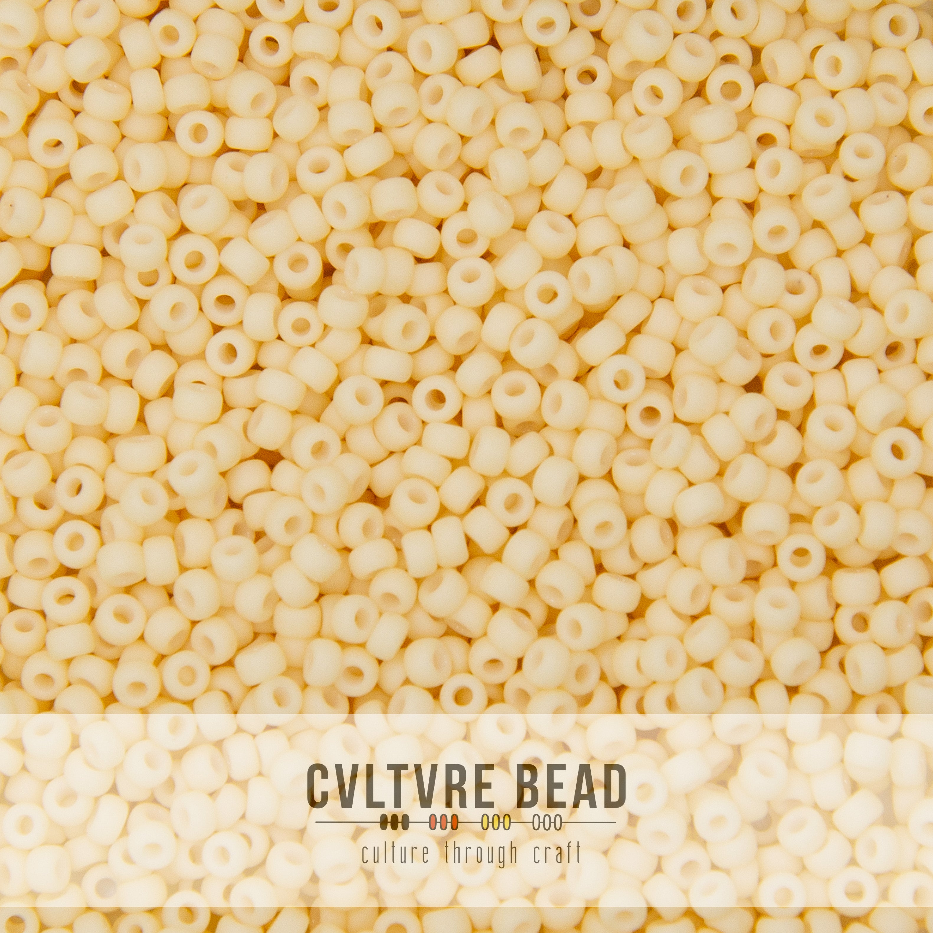 11/0 Matte Dark Cream - 23g - Miyuki Seed Bead